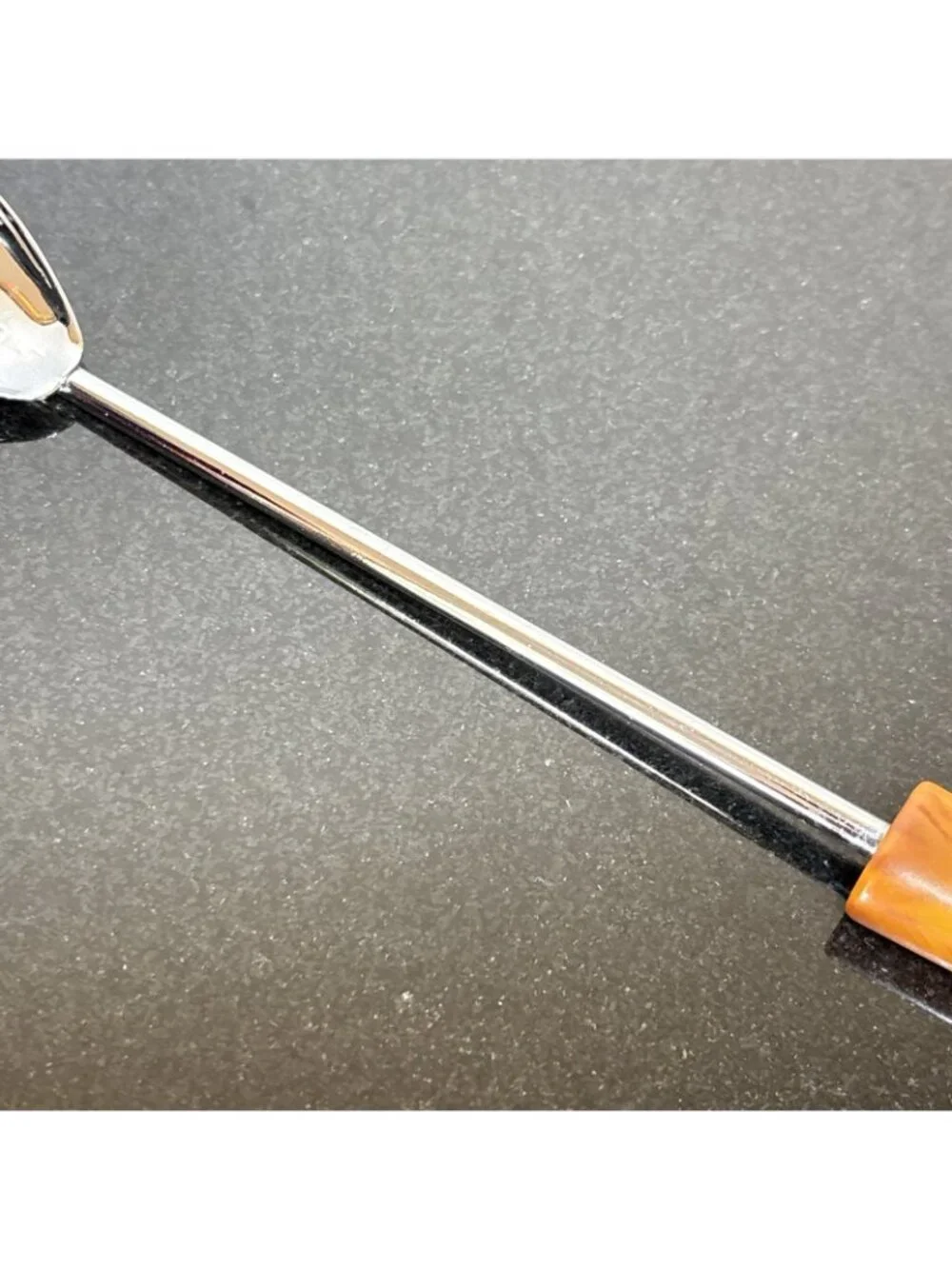 Vtg Butterscotch Bakelite Cocktail Spoon Stirrer Long Handle MCM Iced Tea Muddle